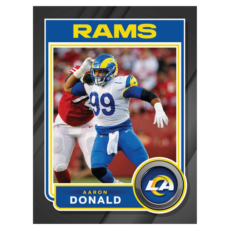 Aaron Donald – Peel & Stick Poster – Official NFL – Los Angeles Rams – Reusable Vinyl Wall Decal
