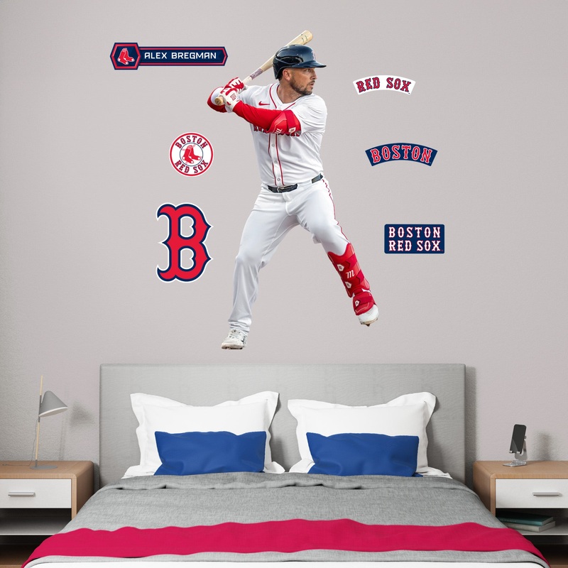 Alex Bregman – RealBig Collection – Official MLB – Boston Red Sox – Reusable Vinyl Wall Decals