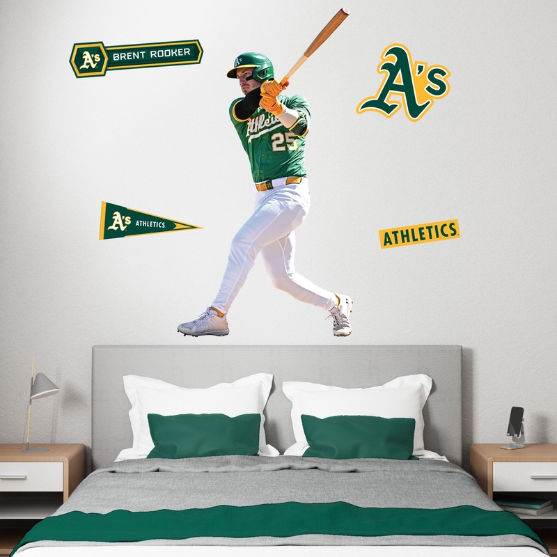 Brent Rooker – RealBig Collection – Official MLB – Athletics – Reusable Vinyl Wall Decals