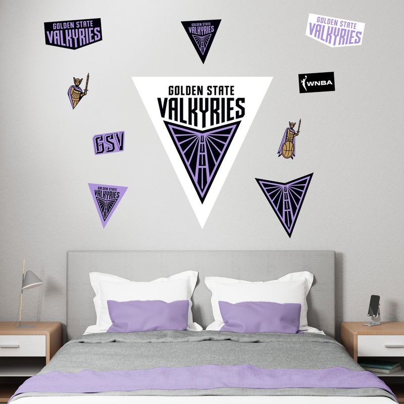 Golden State Valkyries – RealBig Logo Collection – Official WNBA – Reusable Vinyl Wall Decals