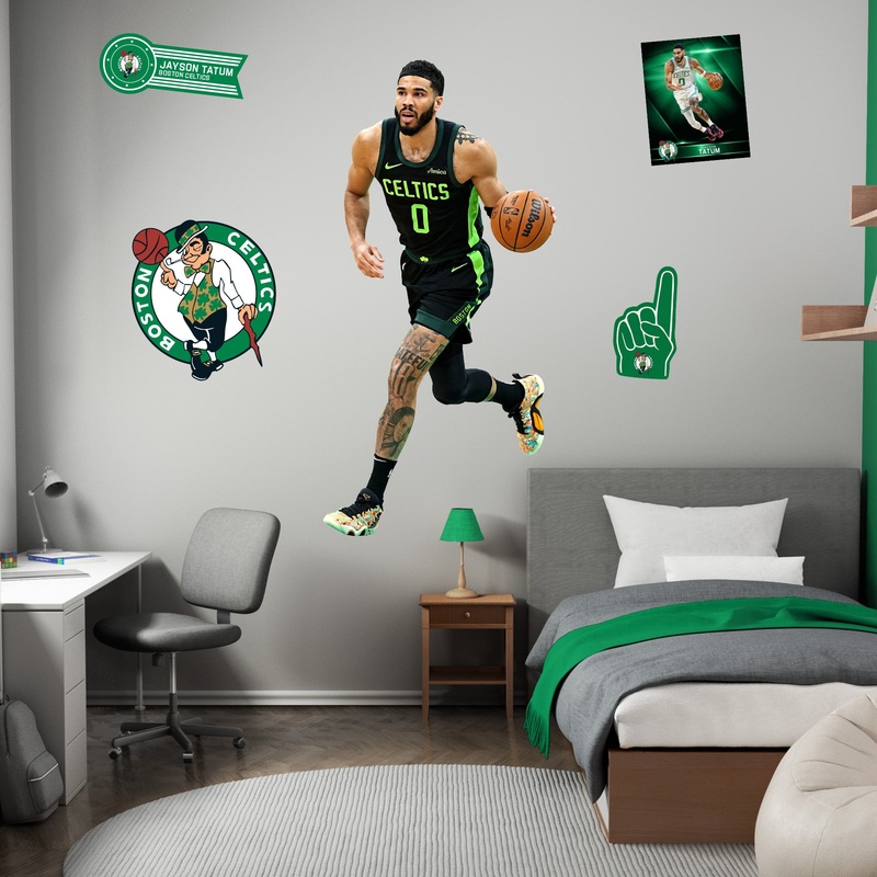 Jayson Tatum – RealBig City Collection – Official NBA – Boston Celtics – Reusable Vinyl Wall Decals