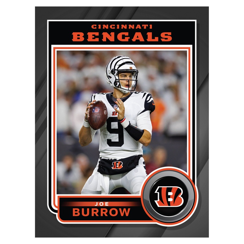 Joe Burrow – Peel & Stick Poster – Official NFL – Cincinnati Bengals – Reusable Vinyl Wall Decal