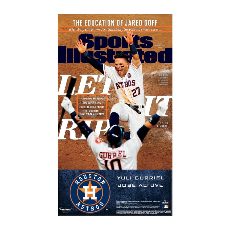 Jos Altuve and Yuli Gurriel – October 2017 Sports Illustrated Cover – Mini Stand Out – Official MLB – Houston Astros – Cardstock Cutout