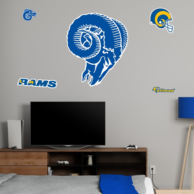 Los Angeles Rams – RealBig Classic Logo Collection – Official NFL – Reusable Vinyl Wall Decals