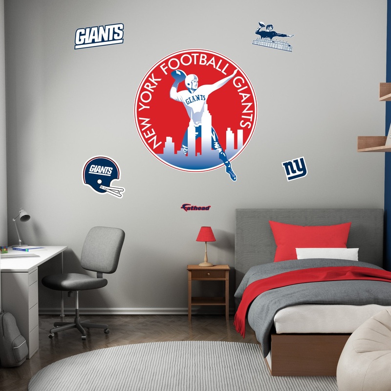 New York Giants – RealBig Classic Logo Collection – Official NFL – Reusable Vinyl Wall Decals