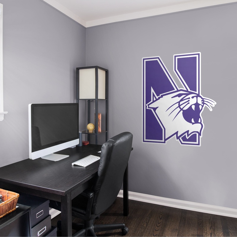 Northwestern Wildcats – RealBig Logo Collection – Official NCAA – Reusable Vinyl Wall Decals