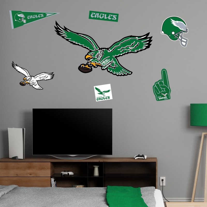 Philadelphia Eagles – RealBig Classic Logo Collection – Official NFL – Reusable Vinyl Wall Decals