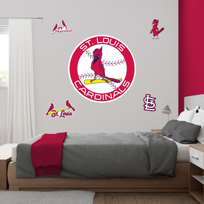 St. Louis Cardinals – RealBig Classic Logo Collection – Official MLB – Reusable Vinyl Wall Decals