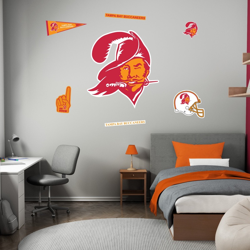 Tampa Bay Buccaneers – RealBig Classic Logo Collection – Official NFL – Reusable Vinyl Wall Decals
