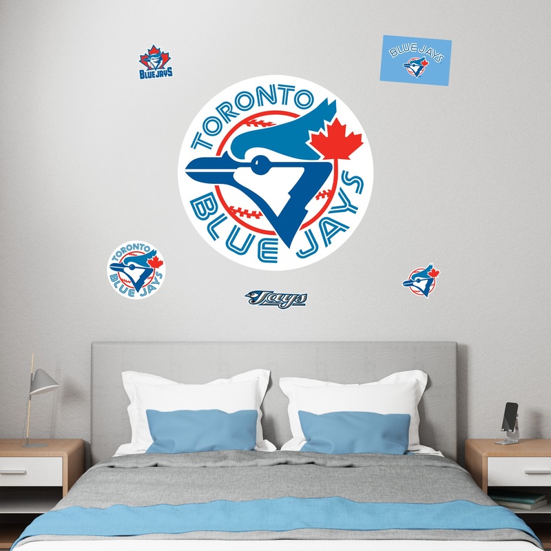 Toronto Blue Jays – RealBig Classic Logo Collection – Official MLB – Reusable Vinyl Wall Decals