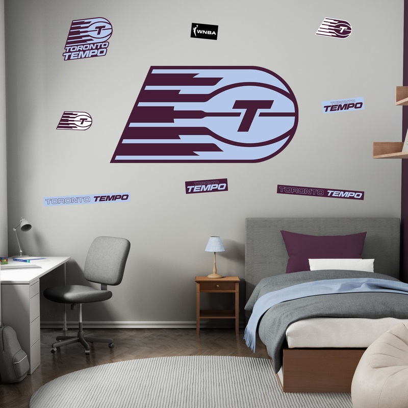 Toronto Tempo – RealBig Logo Collection – Official WNBA – Reusable Vinyl Wall Decals