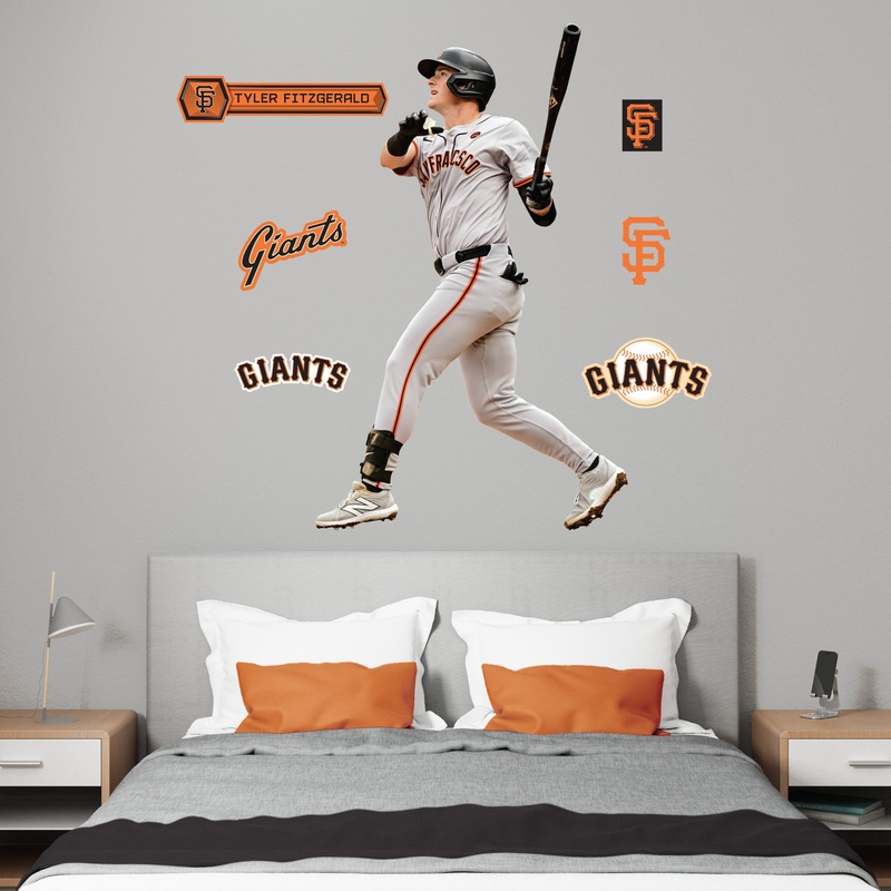 Tyler Fitzgerald – RealBig Collection – Official MLB – San Francisco Giants – Reusable Vinyl Wall Decals