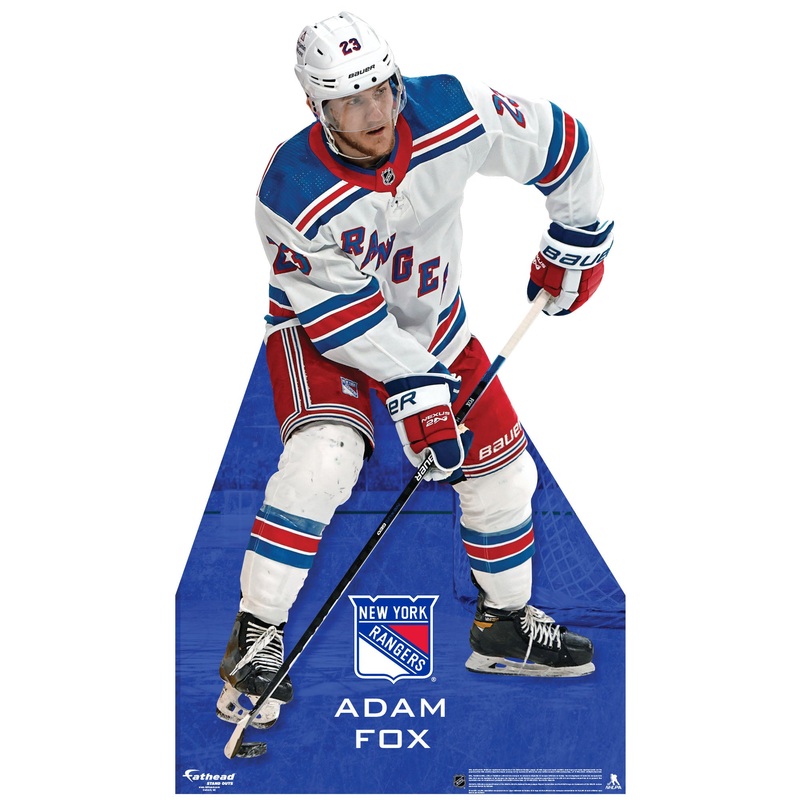 Adam Fox – Life-Size Stand Out – Official NHL – New York Rangers – Foam Core Cutout
