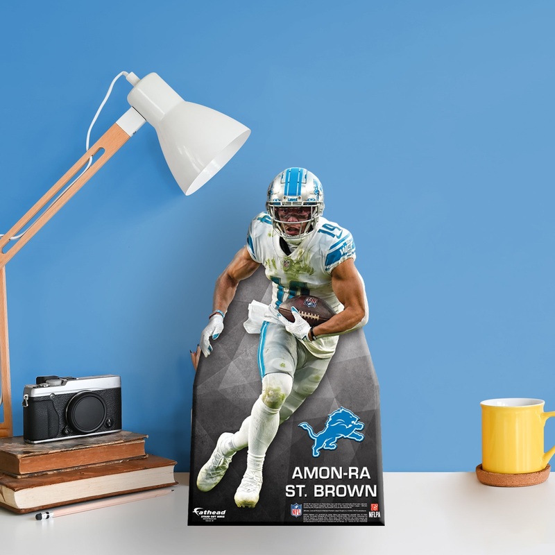 Amon-Ra St. Brown – Mini Stand Out – Official NFL – Detroit Lions – Cardstock Cutout