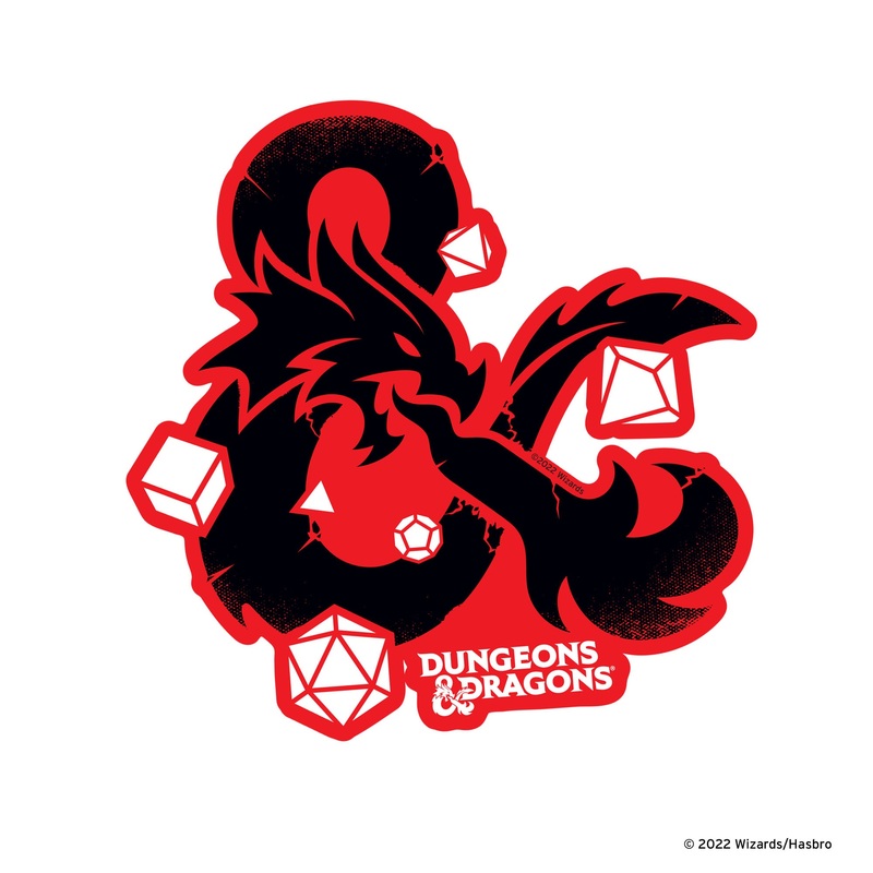 Ampersand Icon – Dungeons & Dragons – RealBig Collection – Official Hasbro – Reusable Vinyl Wall Decals