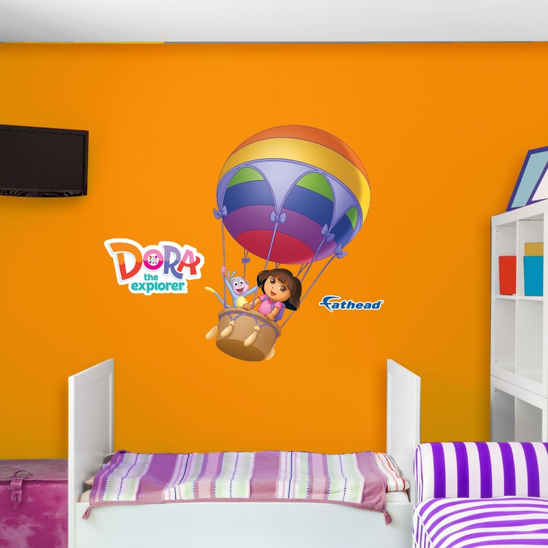 Dora and Boots – Dora the Explorer – RealBig In the Balloon Collection – Official Nickelodeon – Reusable Vinyl Wall Decals
