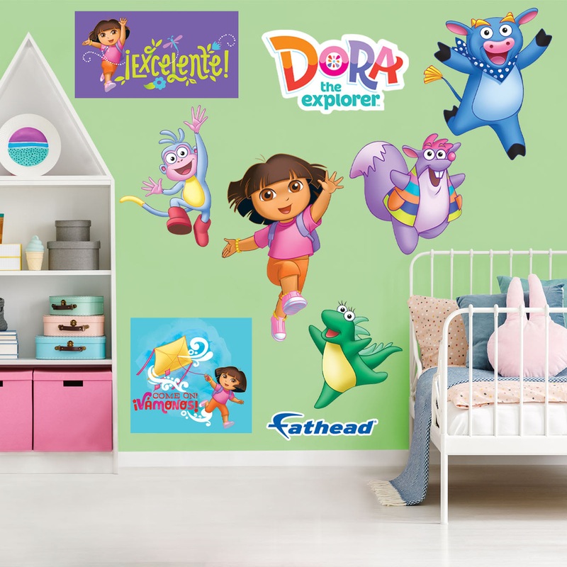Dora the Explorer – RealBig Dora and Friends Collection – Official Nickelodeon – Reusable Vinyl Wall Decals