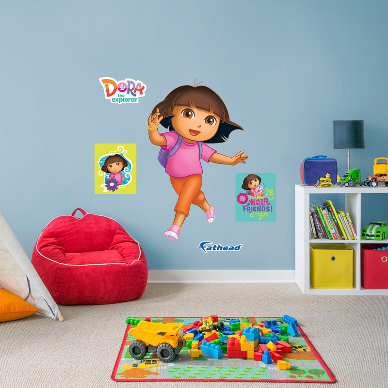 Dora the Explorer – RealBig Dora running Collection – Official Nickelodeon – Reusable Vinyl Wall Decals
