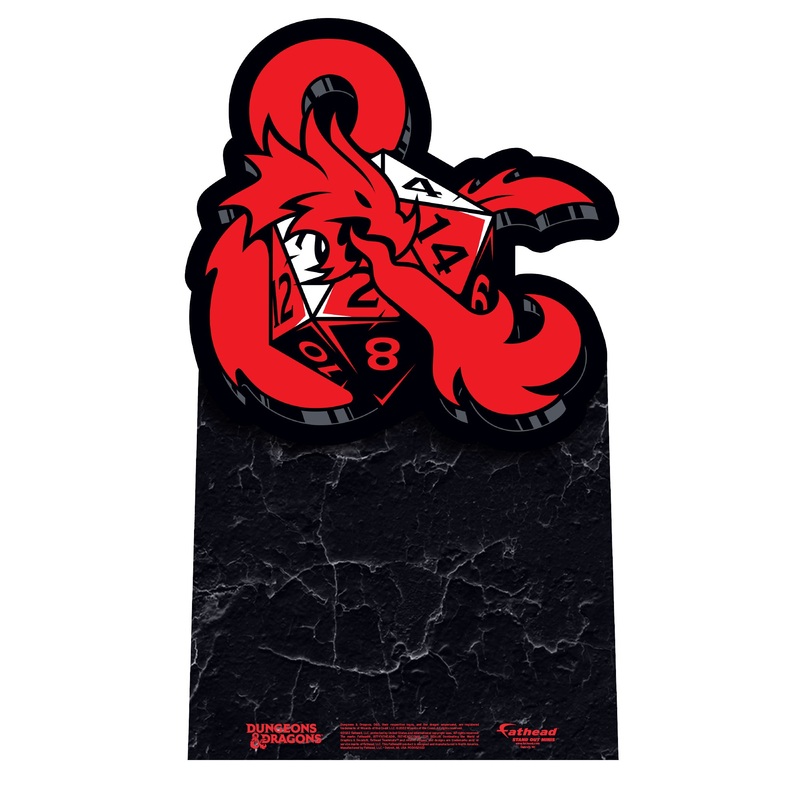 Dungeons & Dragons D20 ampersand – Mini Stand Out – Official Hasbro – Cardstock Cutout