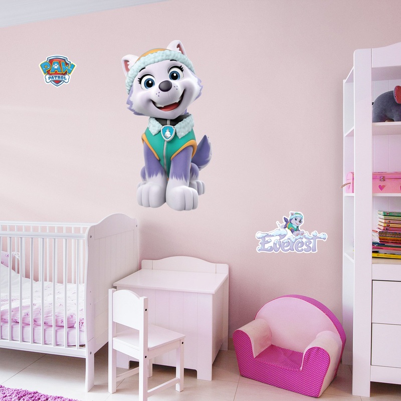 Everest – Paw Patrol – RealBig Collection – Official Nickelodeon – Reusable Vinyl Wall Decals