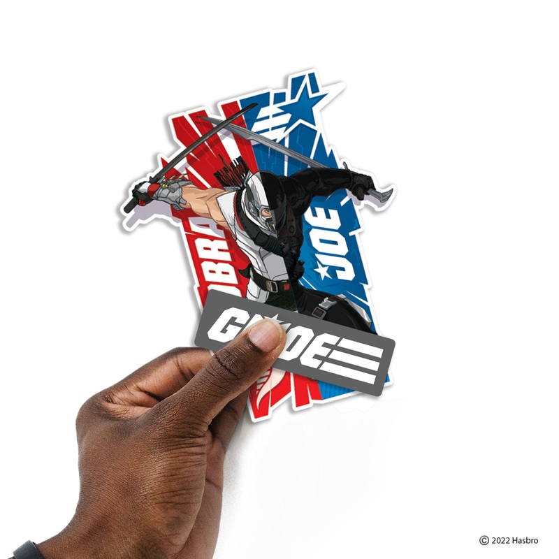 G.I. Joe – 5 Icon Minis (Mixed Sizes) – Official Hasbro – Reusable Vinyl Decals