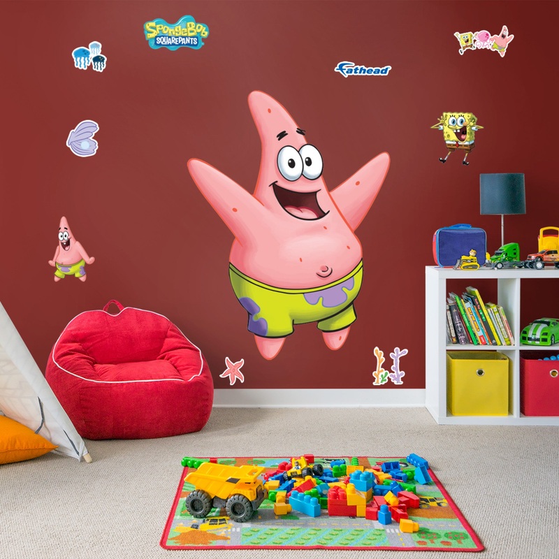 Patrick – SpongeBob SquarePants – RealBig Collection – Official Nickelodeon – Reusable Vinyl Wall Decals