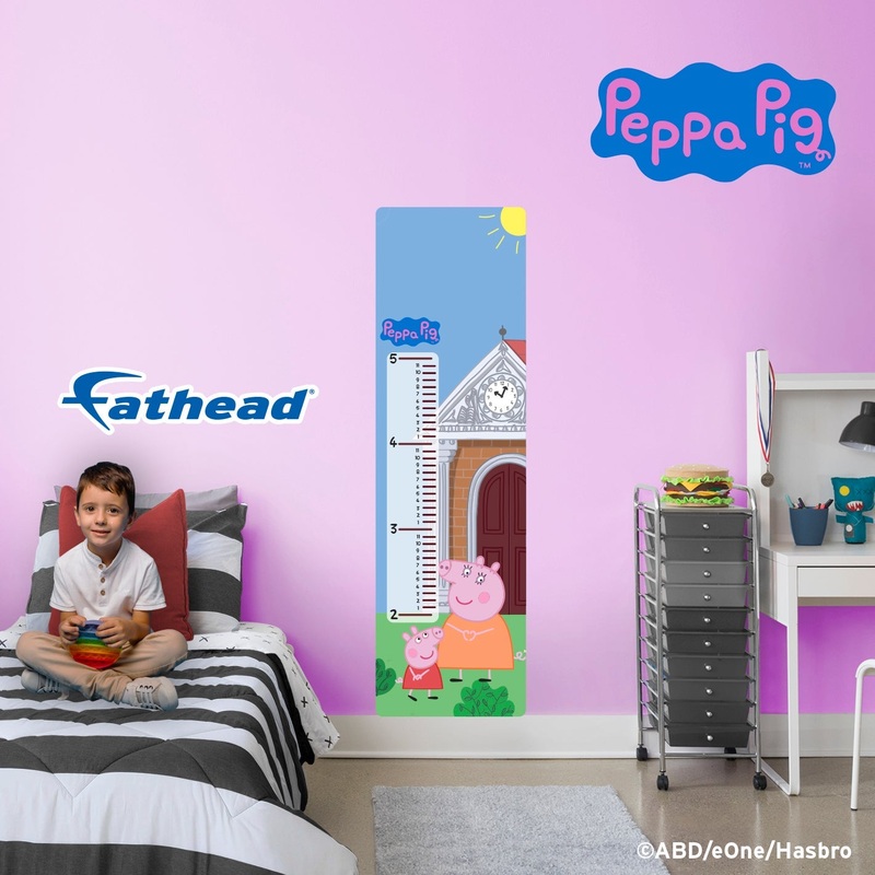 Peppa Pig – Growth Chart – Official Hasbro – Peppa Pig – Reusable Vinyl Wall Decal #1