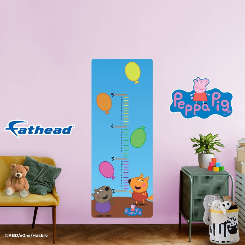 Peppa Pig – Growth Chart – Official Hasbro – Peppa Pig – Reusable Vinyl Wall Decal #2