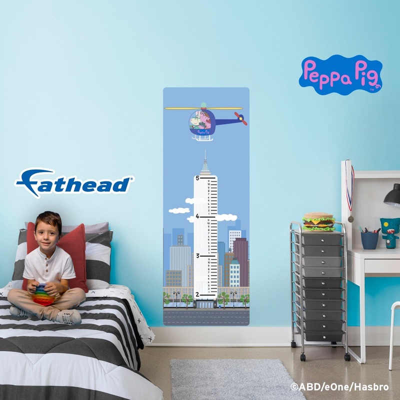Peppa Pig – Growth Chart – Official Hasbro – Reusable Vinyl Wall Decal #3