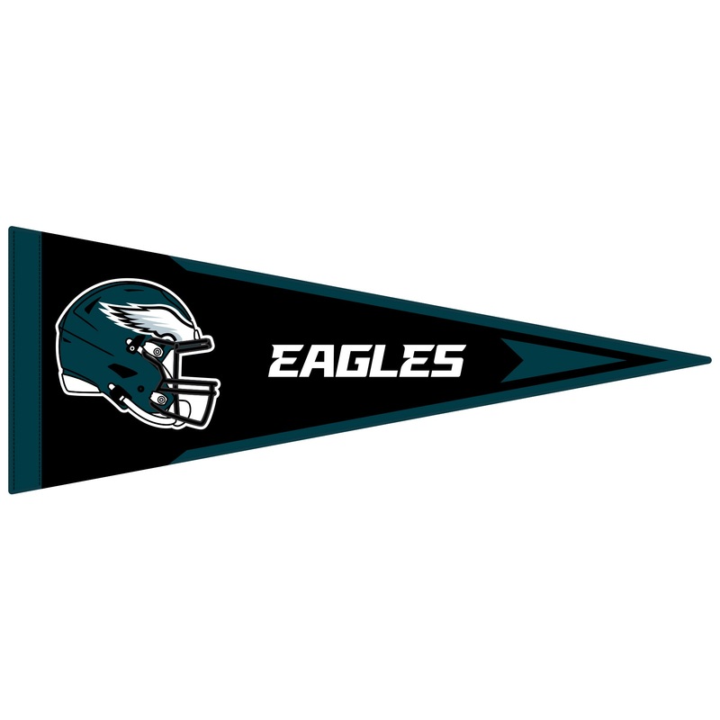 Philadelphia Eagles – Pennants – Outdoor Wall Decals – Official NFL – Scratch Resistant Alumigraphics Smooth