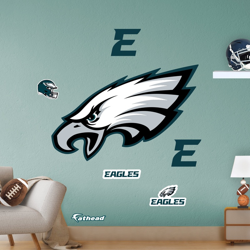 Philadelphia Eagles – RealBig Logo Collection – Official NFL – Reusable Vinyl Wall Decals