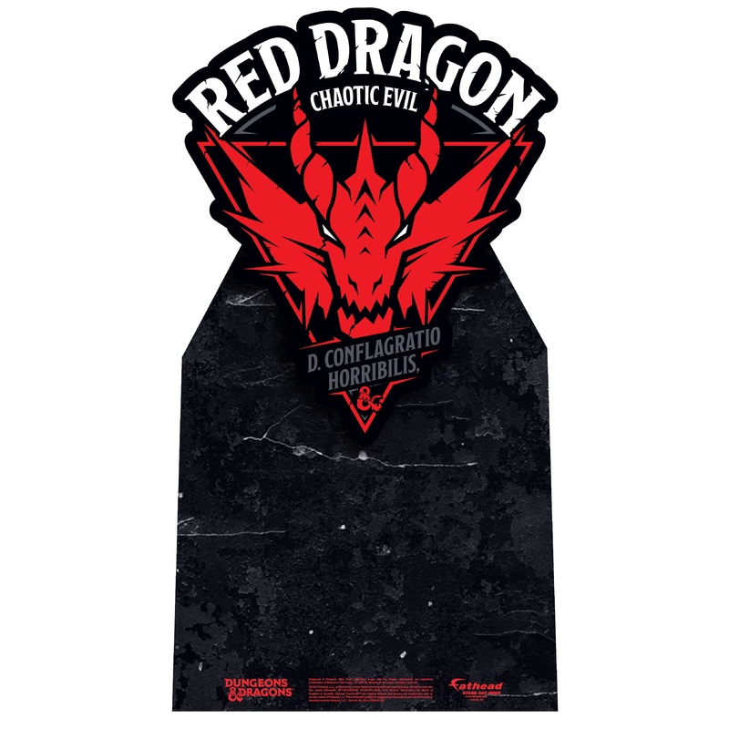 Red Dragon – Dungeons & Dragons – Mini Stand Out – Official Hasbro – Cardstock Cutout