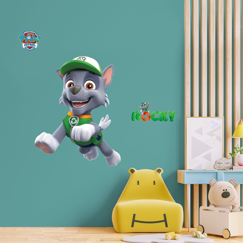 Rocky – Paw Patrol – RealBig Collection – Official Nickelodeon – Reusable Vinyl Wall Decals #2