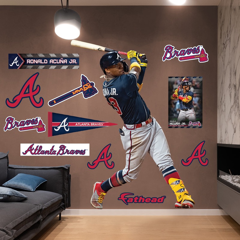 Ronald Acua Jr. – RealBig Collection – Official MLB – Atlanta Braves – Reusable Vinyl Wall Decals #3