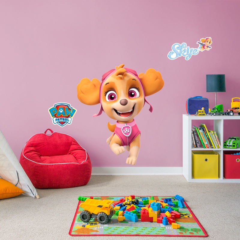 Skye – Paw Patrol – RealBig Collection – Official Nickelodeon – Reusable Vinyl Wall Decals