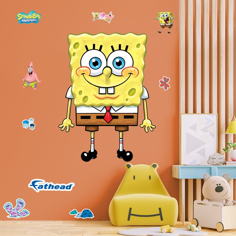 SpongeBob Squarepants – RealBig Collection – Official Nickelodeon – Reusable Vinyl Wall Decals