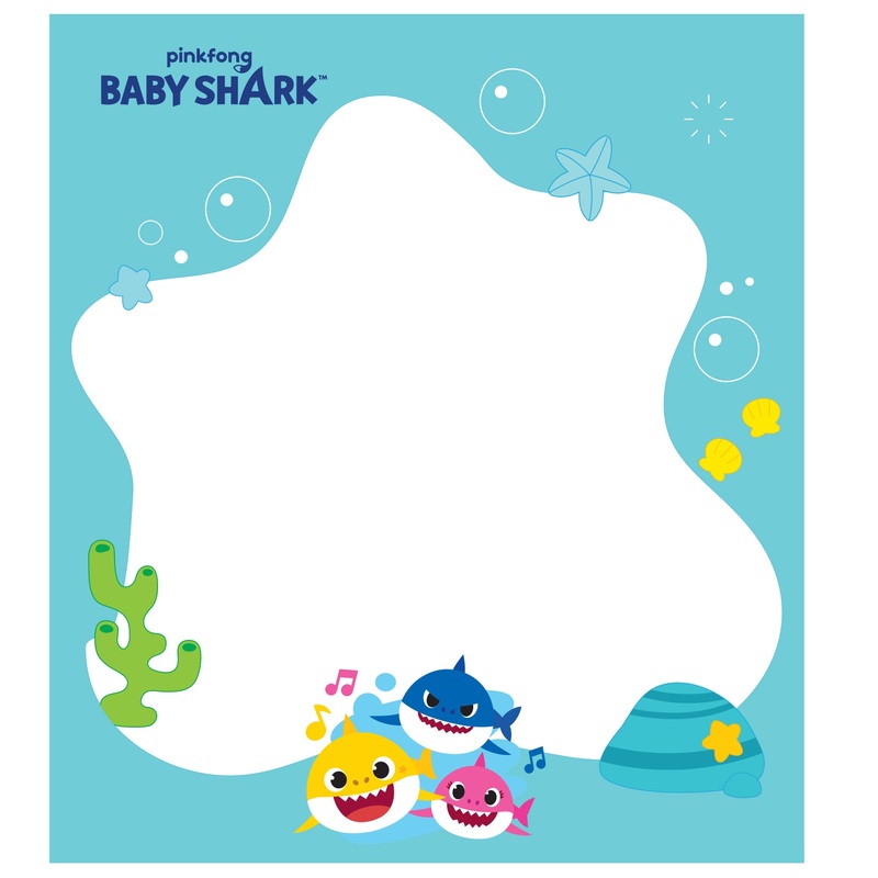 Baby Shark – Hunting – Dry Erase – Official Nickelodeon – Reusable Vinyl Wall Decal