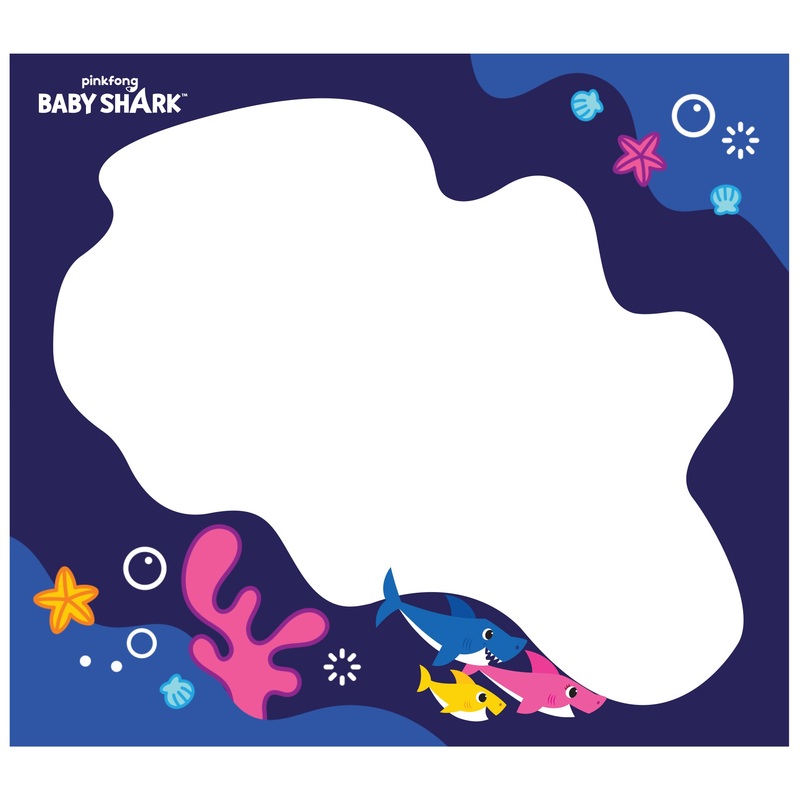 Baby Shark – Swimming Around – Dry Erase – Official Nickelodeon – Reusable Vinyl Wall Decal