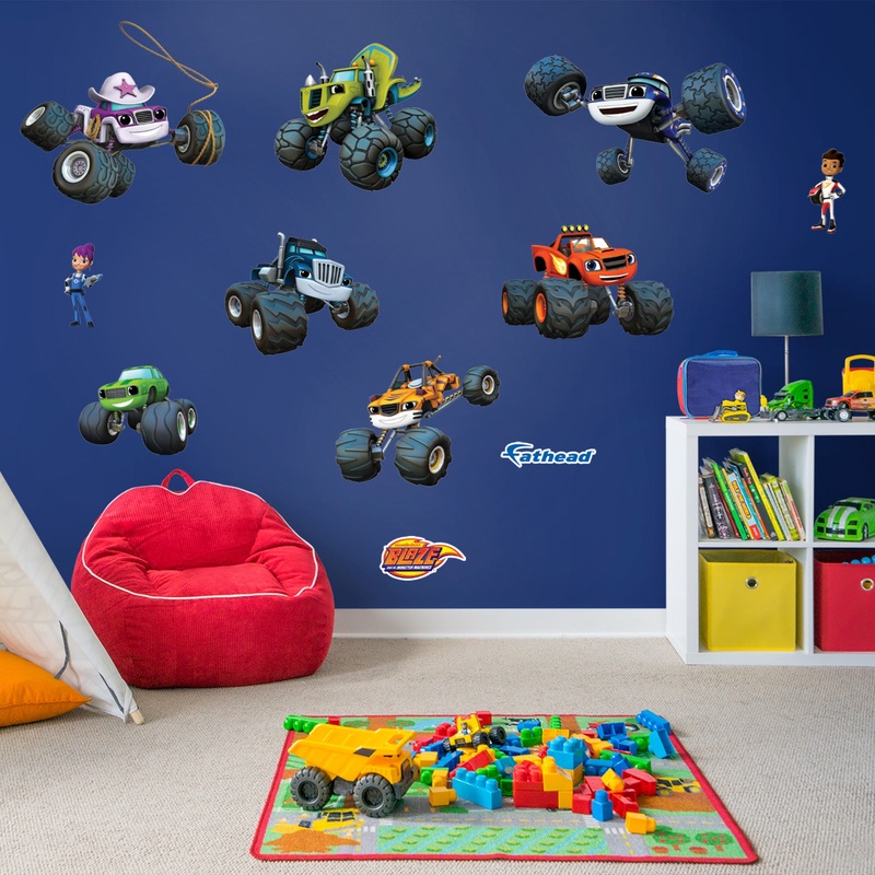 Blaze and the Monster Machines – RealBig Characters Collection – Official Nickelodeon – Reusable Vinyl Wall Decals