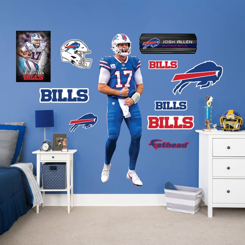 Josh Allen – RealBig Celebration Collection – Official NFL – Buffalo Bills – Reusable Vinyl Wall Decals