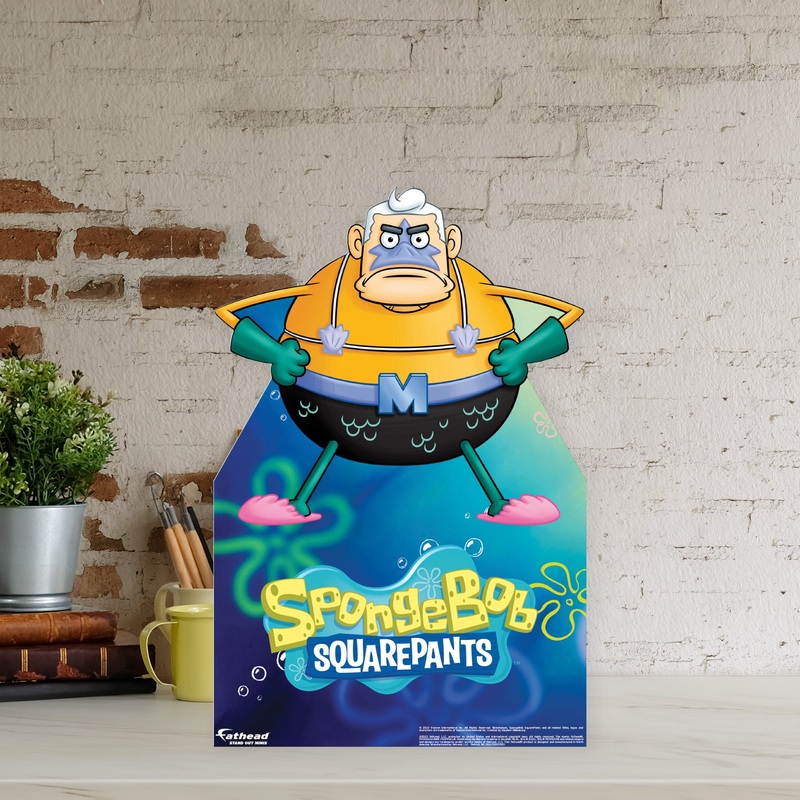 Mermaid Man – SpongeBob Squarepants – Mini Stand Out – Official Nickelodeon – Cardstock Cutout