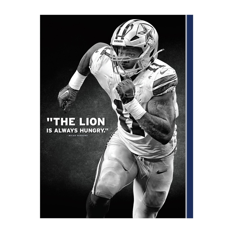 Micah Parsons – Inspirational – Peel & Stick Poster – Official NFL – Dallas Cowboys – Reusable Vinyl Wall Decal