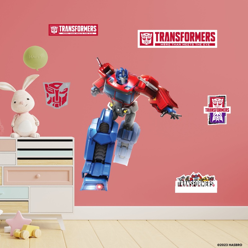 Optimus Prime – Transformers – RealBig Collection – Official Hasbro – Reusable Vinyl Wall Decals