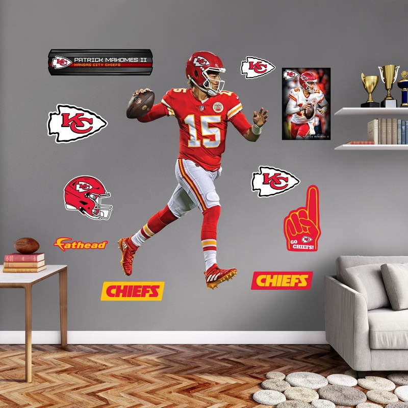 Patrick Mahomes II – RealBig Collection – Official NFL – Kansas City Chiefs – Reusable Vinyl Wall Decals #5