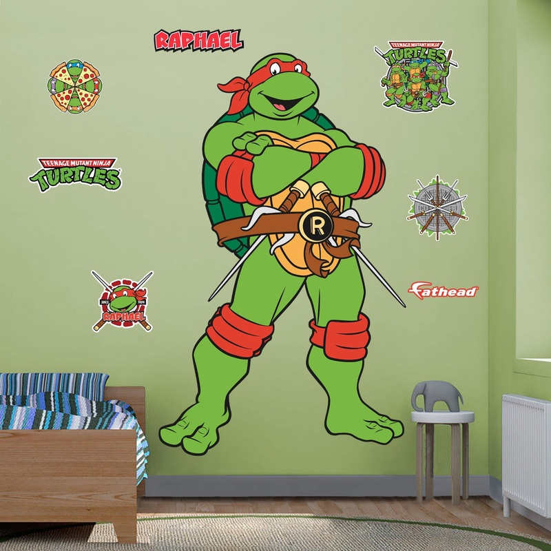 Raphael – Teenage Mutant Ninja Turtles – RealBig Classic Collection – Official Nickelodeon – Reusable Vinyl Wall Decals