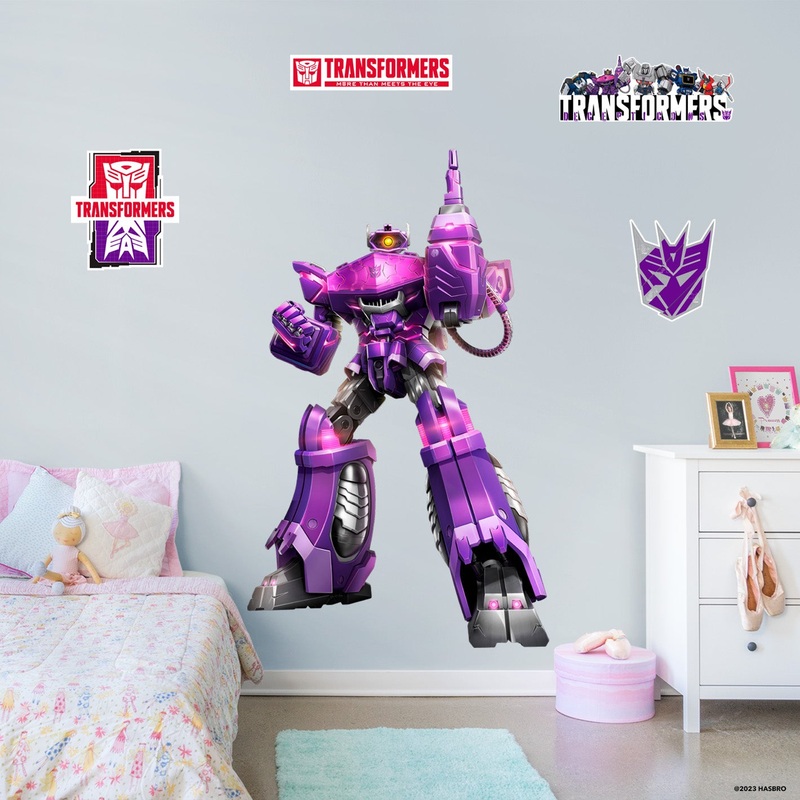 Shockwave – Transformers – RealBig Collection – Official Hasbro – Reusable Vinyl Wall Decals