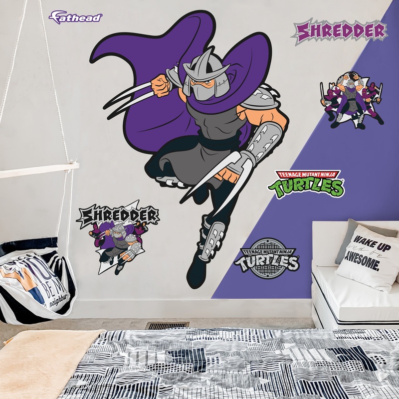 Shredder – Teenage Mutant Ninja Turtles – RealBig Classic Collection – Official Nickelodeon – Reusable Vinyl Wall Decals