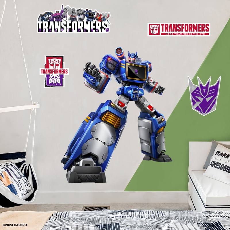 Soundwave – Transformers – RealBig Collection – Official Hasbro – Reusable Vinyl Wall Decals
