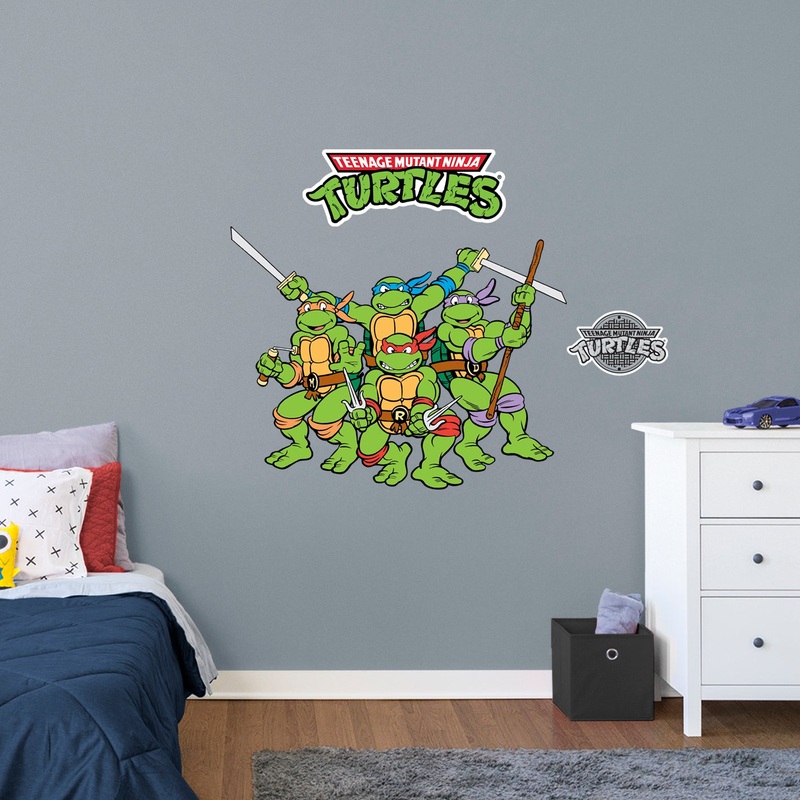 Teenage Mutant Ninja Turtles – RealBig Group Die-Cut Icon Collection – Official Nickelodeon – Reusable Vinyl Wall Decals