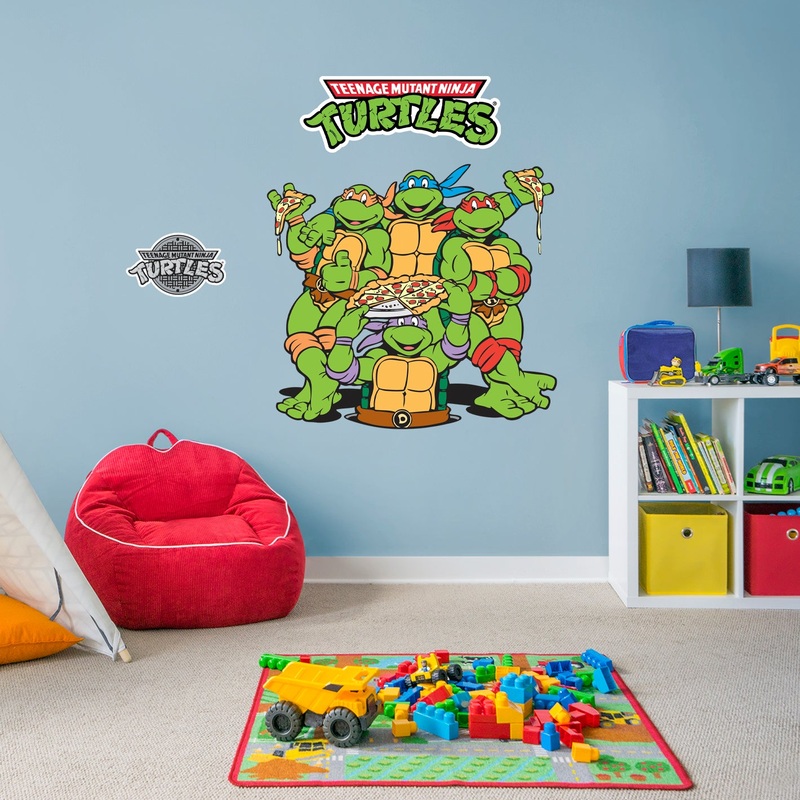 Teenage Mutant Ninja Turtles – RealBig Pizza Group Collection – Official Nickelodeon – Reusable Vinyl Wall Decals